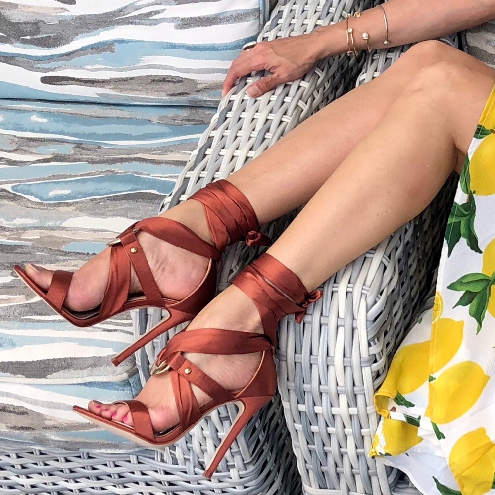 Nasty Gal Wrap around heels